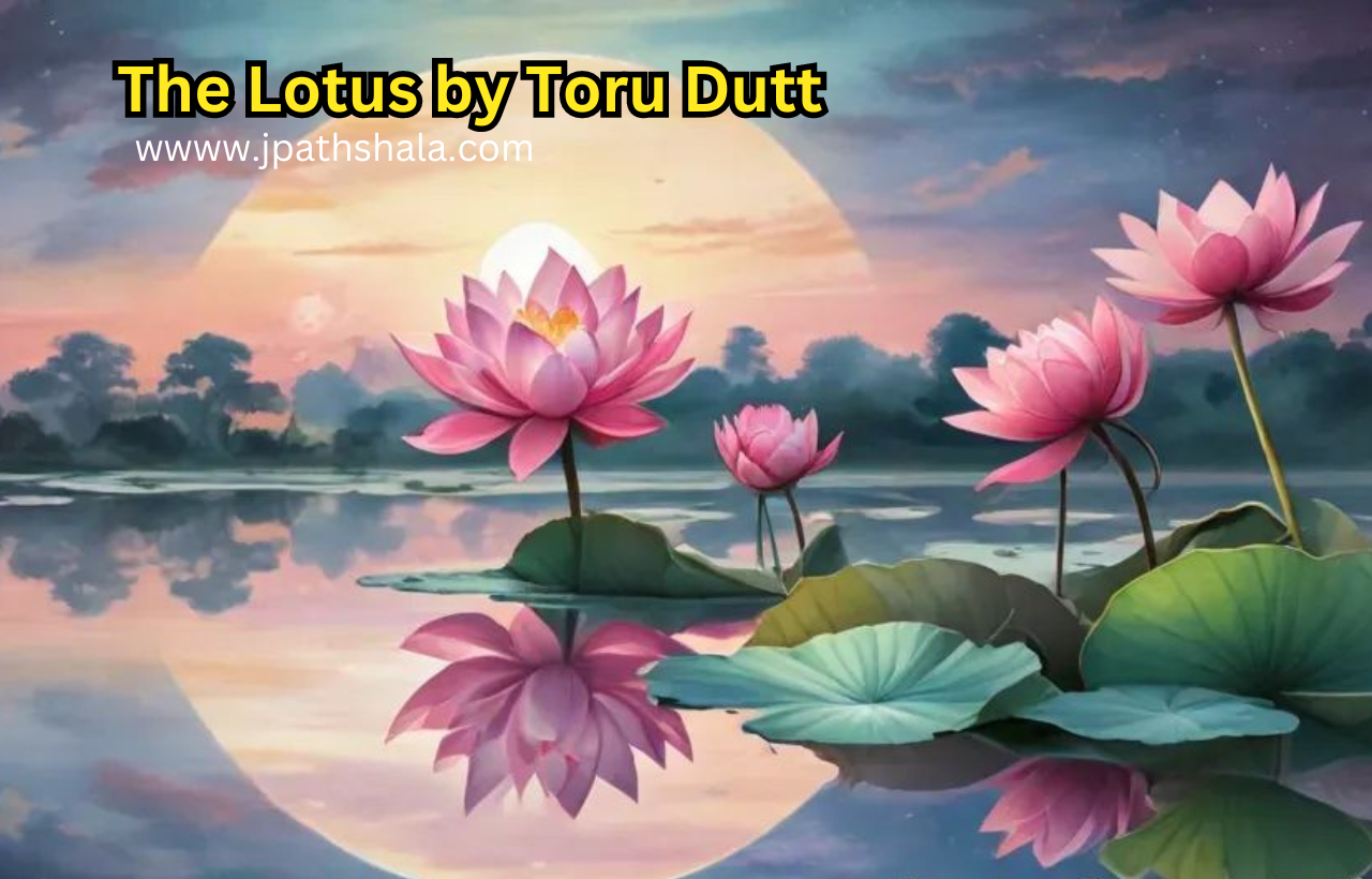 A lush garden with vibrant flowers, featuring red and pink roses alongside lotuses floating in a serene pond, with soft sunlight filtering through the trees, creating a peaceful atmosphere.