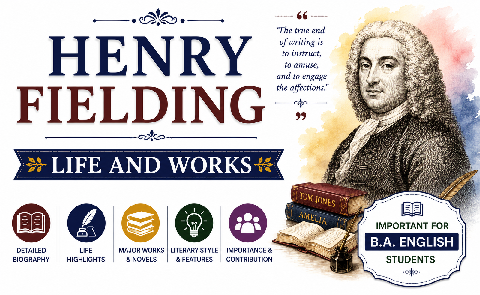 Henry Fielding Life and Works BA English