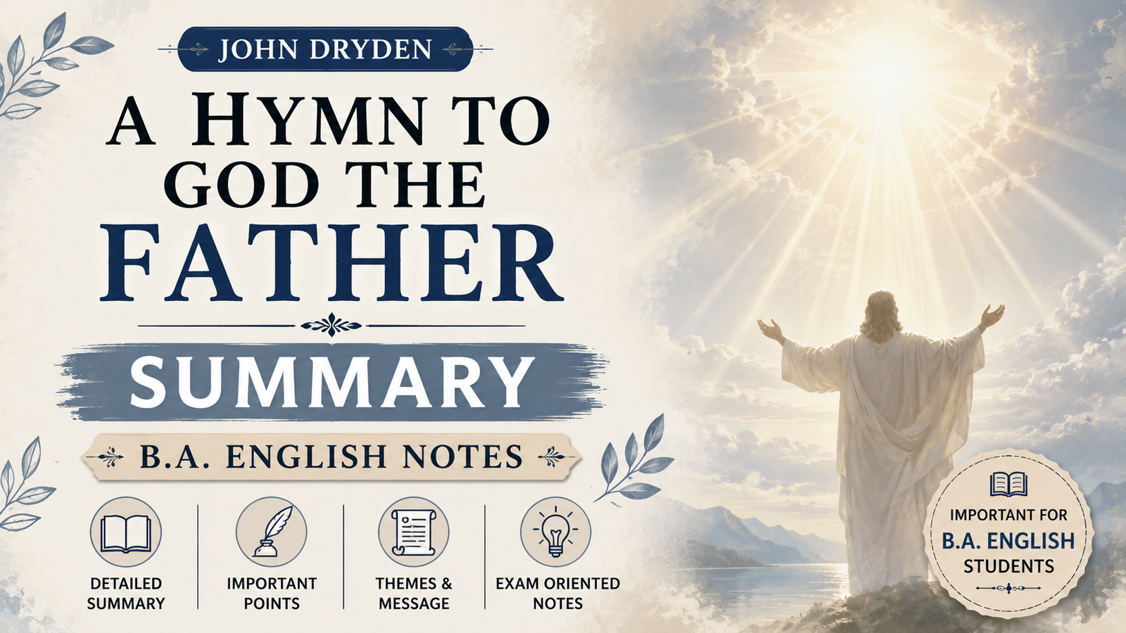 A Hymn to God the Father Summary