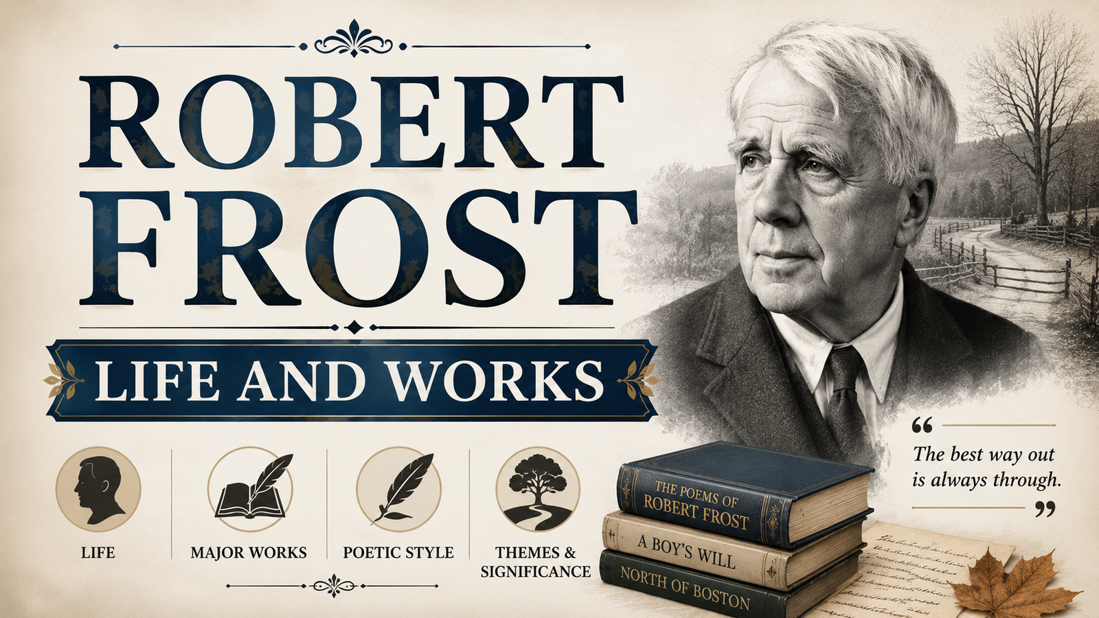 Robert Frost english notes for bbmku
