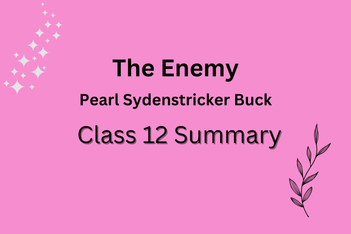 the enemy class 12 summary