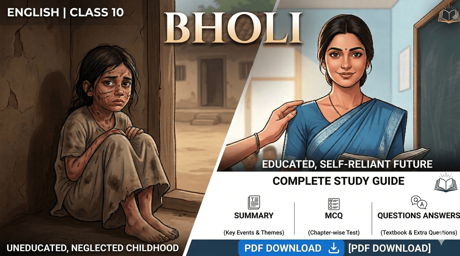 Bholi Class 10 English Notes: Summary, MCQs & Question Answers