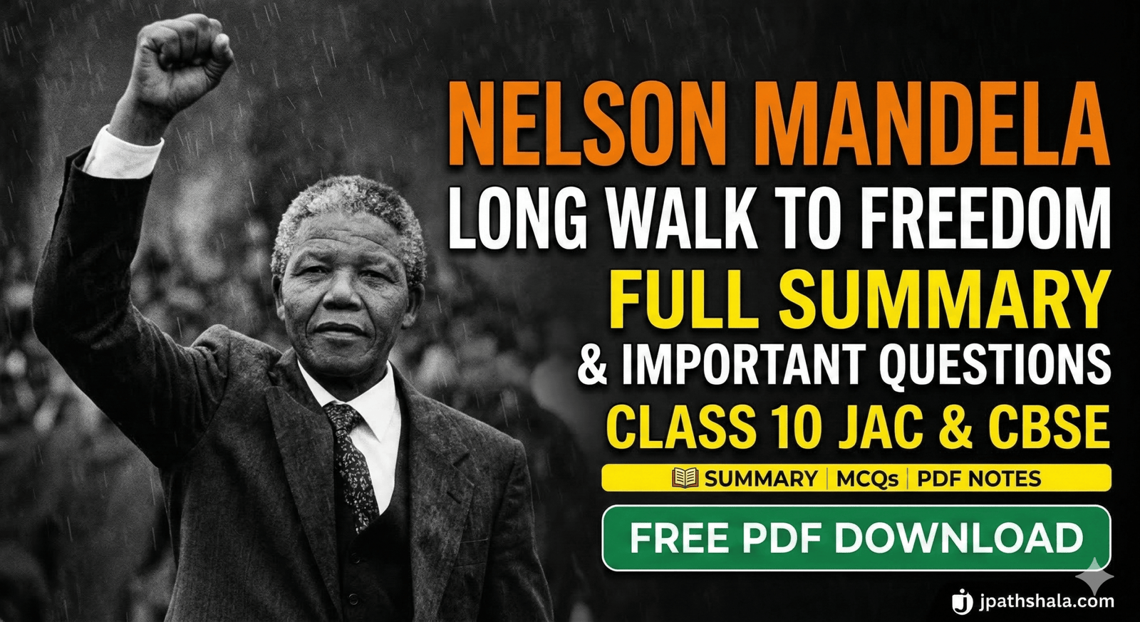 Nelson Mandela Long Walk to Freedom Class 10