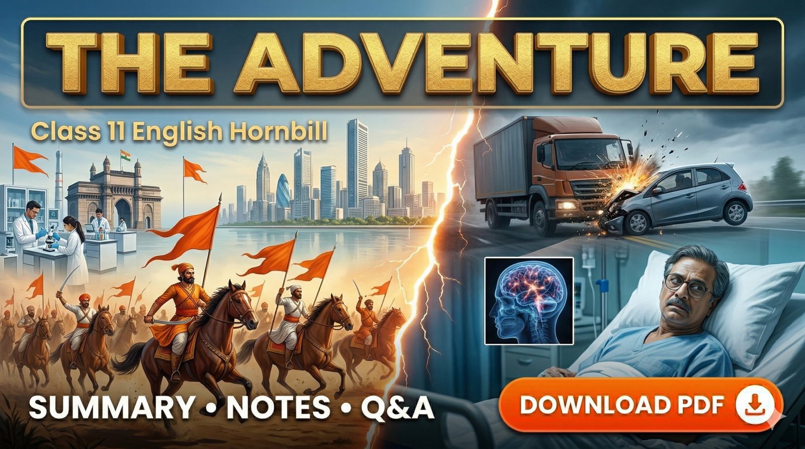 The Adventure Class 11 Notes, Summary & Important Q&A, PDF Download