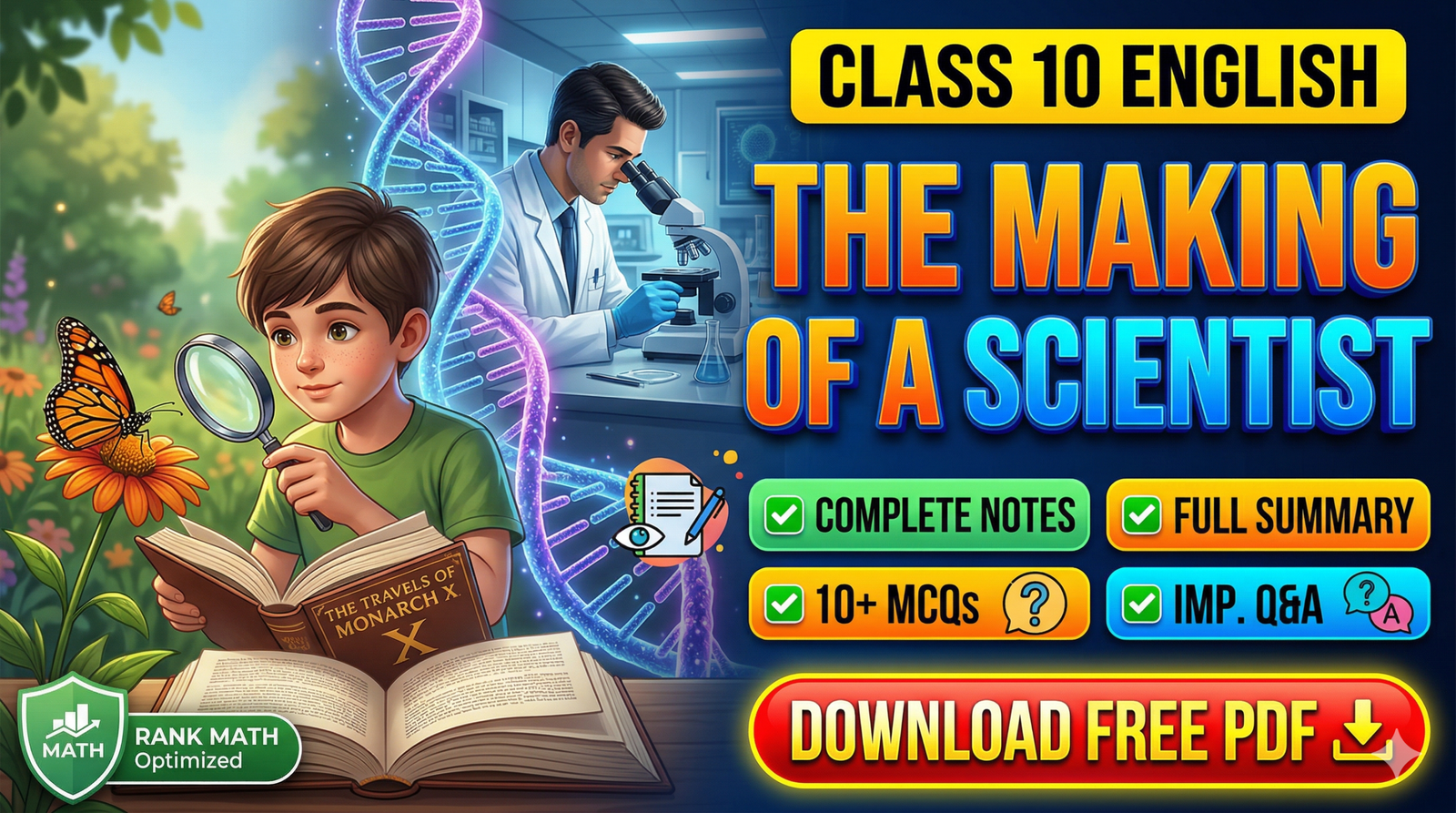The Making of a Scientist Class 10 Notes, Summary & MCQs PDF