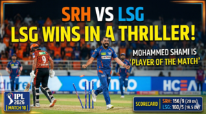 LSG Defeats SRH by 5 Wickets