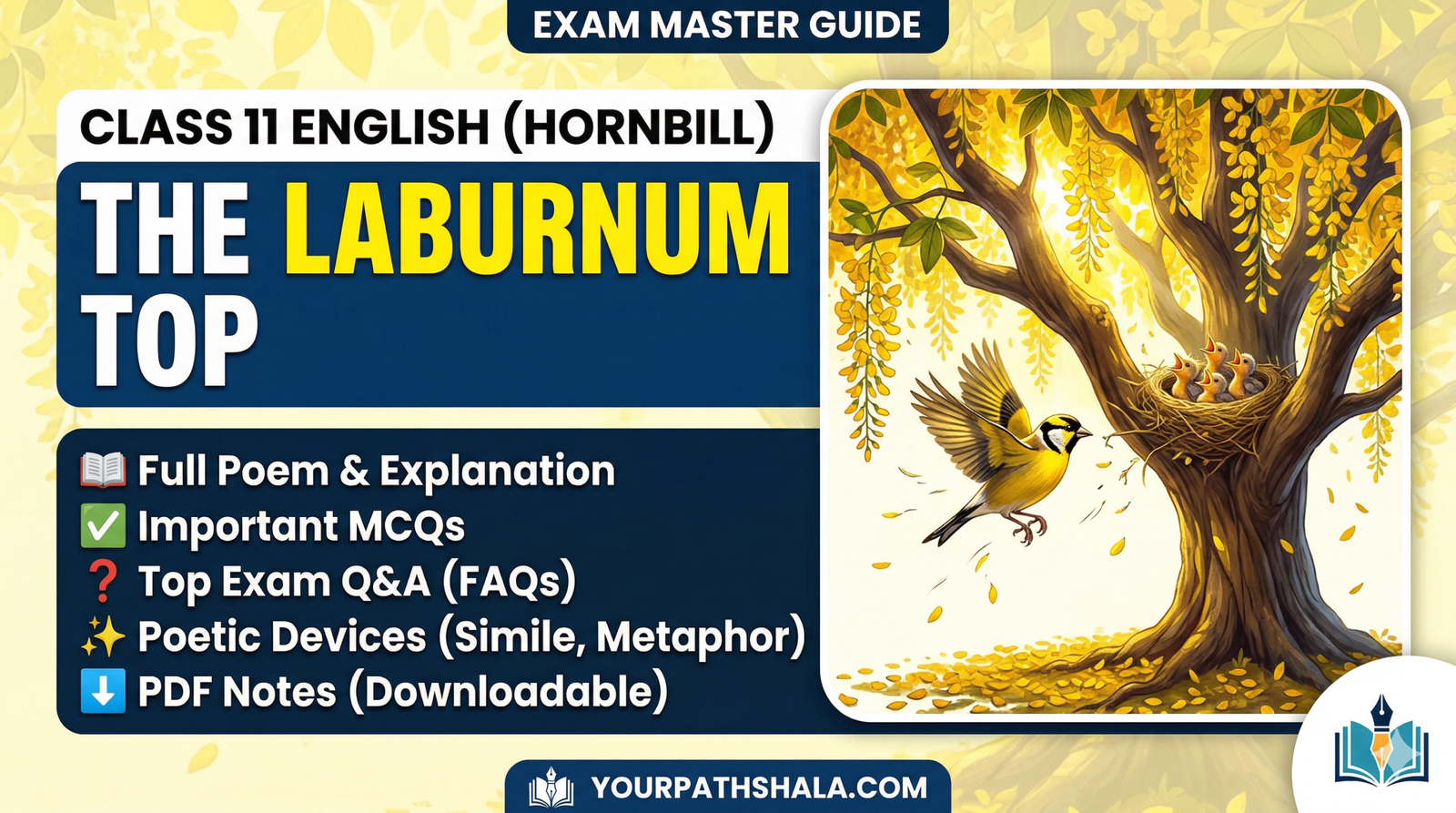The Laburnum Top Class 11 Summary, MCQs & Important Questions