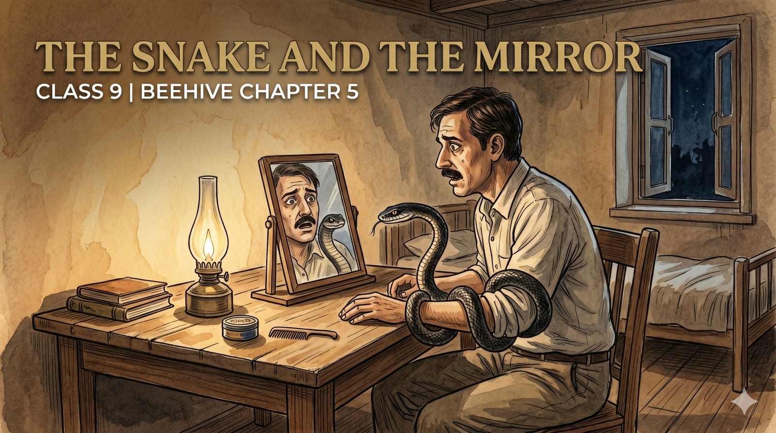 The Snake and the Mirror Class 9
