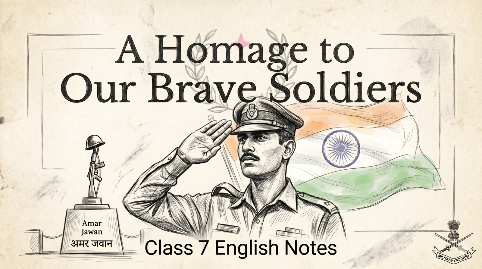 A Homage to Our Brave Soldiers Class 7 English Notes