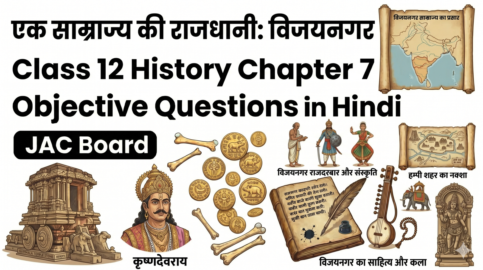 Class 12 History Chapter 7 Objective Questions in Hindi