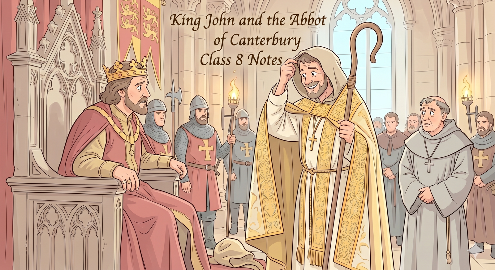 King John and the Abbot of Canterbury Class 8 Notes