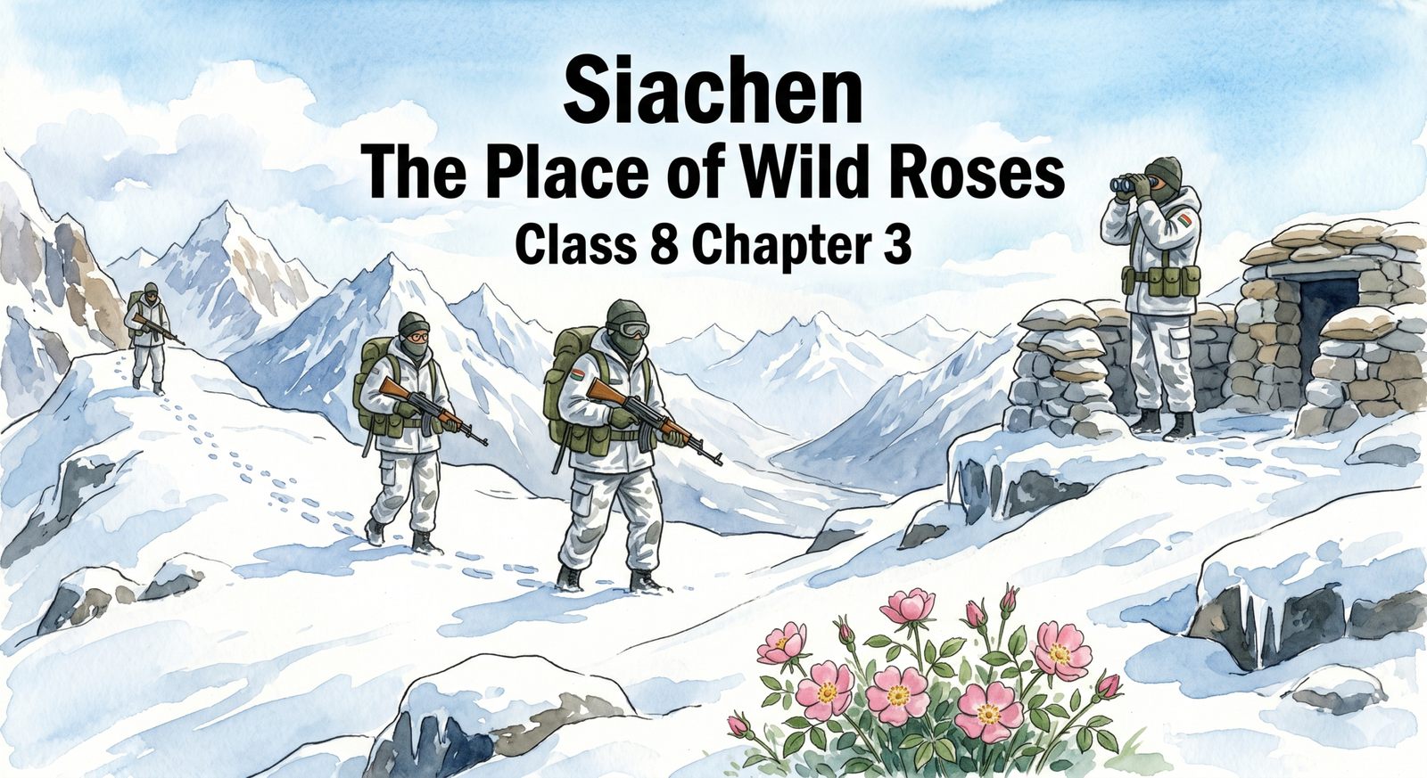 Siachen The Place of Wild Roses Class 8 Chapter 3 Notes