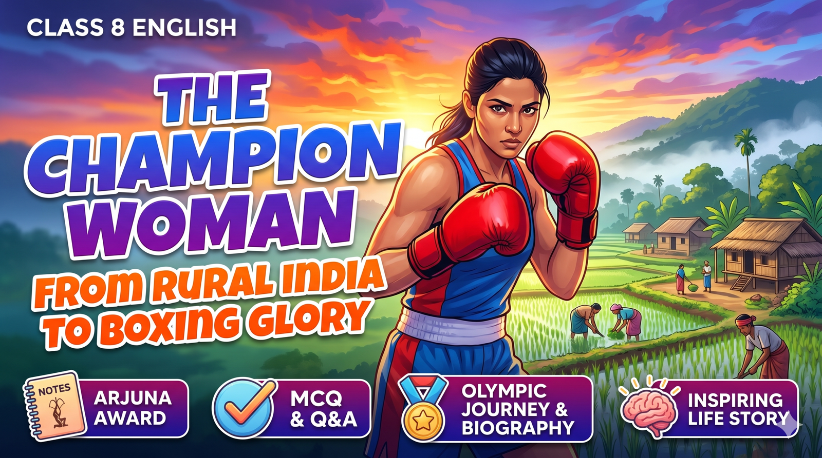 The Champion Woman Class 8 Notes