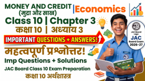 Mudra Aur Sakh Chapter 3 Economics Class 10 JAC Board Exam Preparation